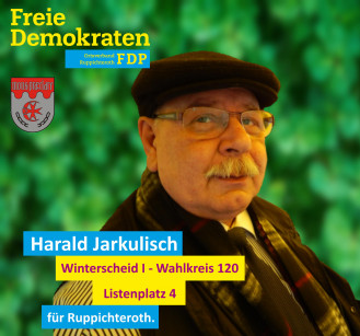 Harald Jarkulisch, Kandidat der FDP-Ruppichteroth im Wahlbezirk 120 (Winterscheid I)