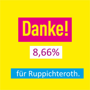 Danke für 8,66% - für Ruppichteroth.